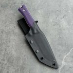 Nóż SJ-Knife Templar 'Violet' Satin Elmax Purple G10 Black Kydex - obrazek 6