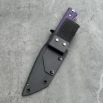 Nóż SJ-Knife Templar 'Violet' Satin Elmax Purple G10 Black Kydex - obrazek 7
