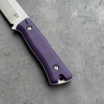 Nóż SJ-Knife Templar 'Violet' Satin Elmax Purple G10 Black Kydex - obrazek 2