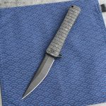 Nóż Składany Williams Blade Design OZF 003B Osoraku Zukuri Folder 5.5" Black MagnaCut Camo Carbon Fiber by FatCarbon