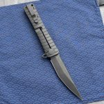 Nóż Składany Williams Blade Design OZF 003B Osoraku Zukuri Folder 5.5" Black MagnaCut Camo Carbon Fiber by FatCarbon - obrazek 2