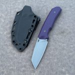 Nóż MK Knives & Tools Flin "Expedition" Stonewash M390 Purple G10 Black Kydex