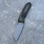 Nóż MK Knives & Tools Flin "Expedition" Stonewash M390 OD Green/Black Micarta FDE Spring Kydex - obrazek 6