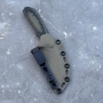 Nóż MK Knives & Tools Flin "Expedition" Stonewash M390 OD Green/Black Micarta FDE Spring Kydex - obrazek 4