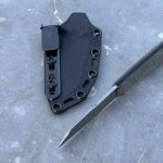 Nóż MK Knives & Tools Flin "Expedition" Stonewash M390 Green Canvas Micarta/Black G10 Black Kydex - obrazek 6