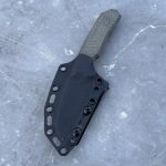 Nóż MK Knives & Tools Flin "Expedition" Stonewash M390 Green Canvas Micarta/Black G10 Black Kydex - obrazek 5