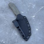 Nóż MK Knives & Tools Flin "Expedition" Stonewash M390 Green Canvas Micarta/Black G10 Black Kydex - obrazek 4