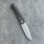 Nóż Składany MK Knives & Tools Ingeni MT 'Penumbra' | Seria Mid-Tech Po Customizacji | Sandblasted CPM-S90V Black Stormwash Titanium Flipper Frame Lock - obrazek 5