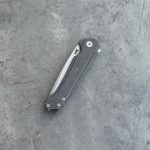 Nóż Składany MK Knives & Tools Ingeni MT 'Penumbra' | Seria Mid-Tech Po Customizacji | Sandblasted CPM-S90V Black Stormwash Titanium Flipper Frame Lock - obrazek 3