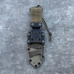 Nóż MK Knives & Tools Venn 'Expedition' Sandblasted Elmax OD Green/Black Micarta FDE Spring Kydex - obrazek 5