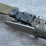 Nóż MK Knives & Tools Venn 'Expedition' Sandblasted Elmax OD Green/Black Micarta FDE Spring Kydex - obrazek 3