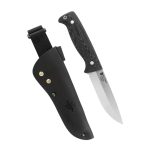 Nóż Peltonen Knives M07 Full Tang Ranger Puukko Sissipuukko FJP500 Stal Nierdzewna 14C28N Rękojeść Czarna Micarta Pochwa Skórzana - obrazek 2