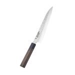 Nóż Kuchenny SHARPI Gyuto 210 mm Damascus VG10 Tsuchime Pakka Wood – Made in Japan - obrazek 3