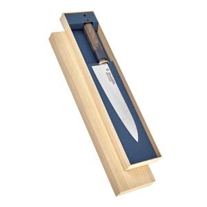 Nóż Kuchenny SHARPI Gyuto 210 mm Damascus VG10 Tsuchime Pakka Wood – Made in Japan