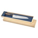 Nóż Kuchenny SHARPI Gyuto 210 mm Damascus VG10 Tsuchime Pakka Wood – Made in Japan - obrazek 6