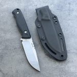 Nóż SJ-Knife Mamba 'Pitch' Satin Elmax Black G10 Black Kydex - obrazek 2