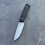 Nóż SJ-Knife Mamba 'Pitch' Satin Elmax Black G10 Black Kydex - obrazek 4