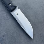 Nóż SJ-Knife Mamba 'Pitch' Satin Elmax Black G10 Black Kydex - obrazek 5