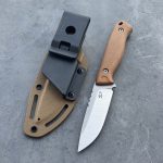 Nóż SJ-Knife Mamba 'Melar' Satin Elmax Natural Canvas Micarta Black Kydex