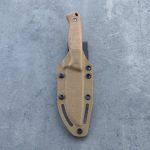 Nóż SJ-Knife Mamba 'Melar' Satin Elmax Natural Canvas Micarta Black Kydex - obrazek 6