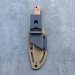 Nóż SJ-Knife Mamba 'Melar' Satin Elmax Natural Canvas Micarta Black Kydex - obrazek 7