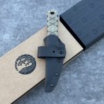 Nóż Williams Blade Design SZM 005 Shobu Zukuri Mini Kaiken 3.5" Apocalyptic RWL-34 Green Linen Micarta Kydex - obrazek 10