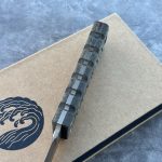 Nóż Williams Blade Design SZT 004 Shobu Zukuri Tanto 5.75" Apocalyptic RWL-34 Green Linen Micarta Black Kydex - obrazek 6