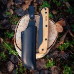 WOXNA Hälsing 180 – Piła Bushcraftowa Premium 180 mm + Skórzana Pochwa | Stal Węglowa w Czarnej Oksydzie - obrazek 5