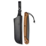 WOXNA Hälsing 250 – Piła Bushcraftowa Premium 250 mm + Skórzana Pochwa | Stal Węglowa w Czarnej Oksydzie