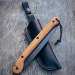 WOXNA Hälsing 250 – Piła Bushcraftowa Premium 250 mm + Skórzana Pochwa | Stal Węglowa w Czarnej Oksydzie - obrazek 6
