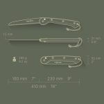 WOXNA Ljusnan 180 – Piła Bushcraftowa Premium 180 mm + Skórzana Pochwa | Stal Nierdzewna - obrazek 11