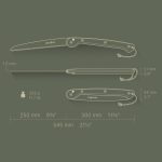 WOXNA Ljusnan 250 – Piła Bushcraftowa Premium 250 mm + Skórzana Pochwa | Stal Nierdzewna - obrazek 15