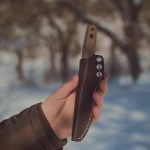 Nóż BPS Knives Finn Lite SSH Stylistyka Puukko - Stal Nierdzewa Drewno Orzech Brązowa Skórzana Pochwa - obrazek 12