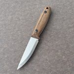 Nóż BPS Knives Finn Lite SSH Stylistyka Puukko - Stal Nierdzewa Drewno Orzech Brązowa Skórzana Pochwa