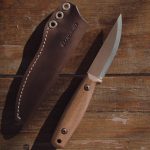 Nóż BPS Knives Finn Lite SSH Stylistyka Puukko - Stal Nierdzewa Drewno Orzech Brązowa Skórzana Pochwa - obrazek 11