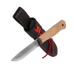 Nóż terenowy BPS Knives Gotur Stal D2 drewno orzech skórzana pochwa - obrazek 9