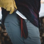 Nóż terenowy BPS Knives Gotur Stal D2 drewno orzech skórzana pochwa - obrazek 5