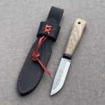 Nóż terenowy BPS Knives Gotur Stal D2 drewno orzech skórzana pochwa