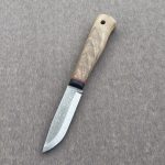 Nóż terenowy BPS Knives Gotur Stal D2 drewno orzech skórzana pochwa - obrazek 3
